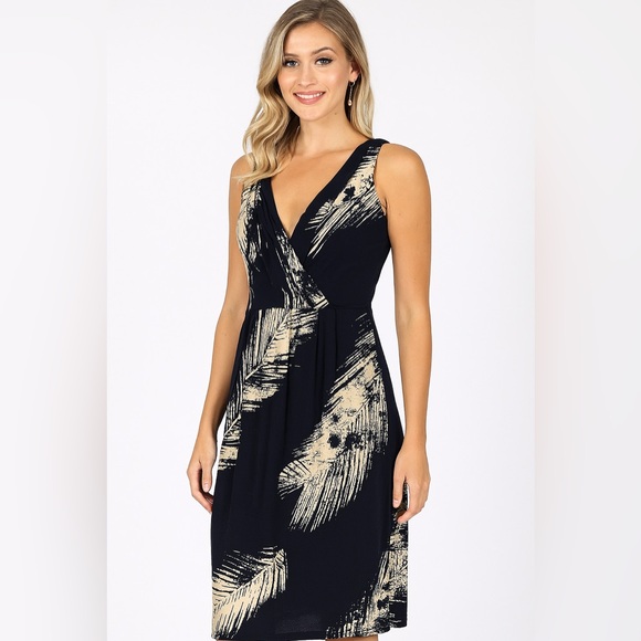 Anthropologie Nell Couture V-Neck Dress - Picture 1 of 3